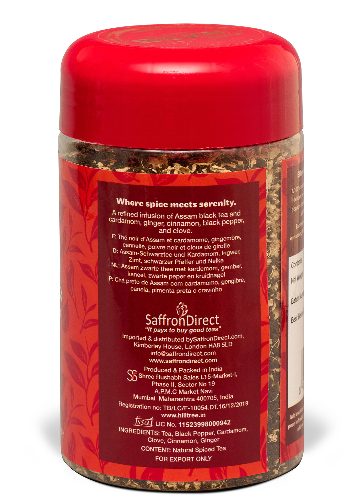 Alternative view of Ellora HillTree Premium Masala Chai 250g